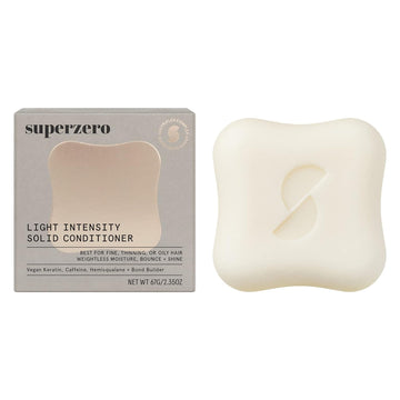 SUPERZERO Fine and Thin Hair Solid Conditioner Bar for Lift + Shine, Made With Clean & Organic Ingredients, Sulfate-Free, Cruelty-Free & Vegan