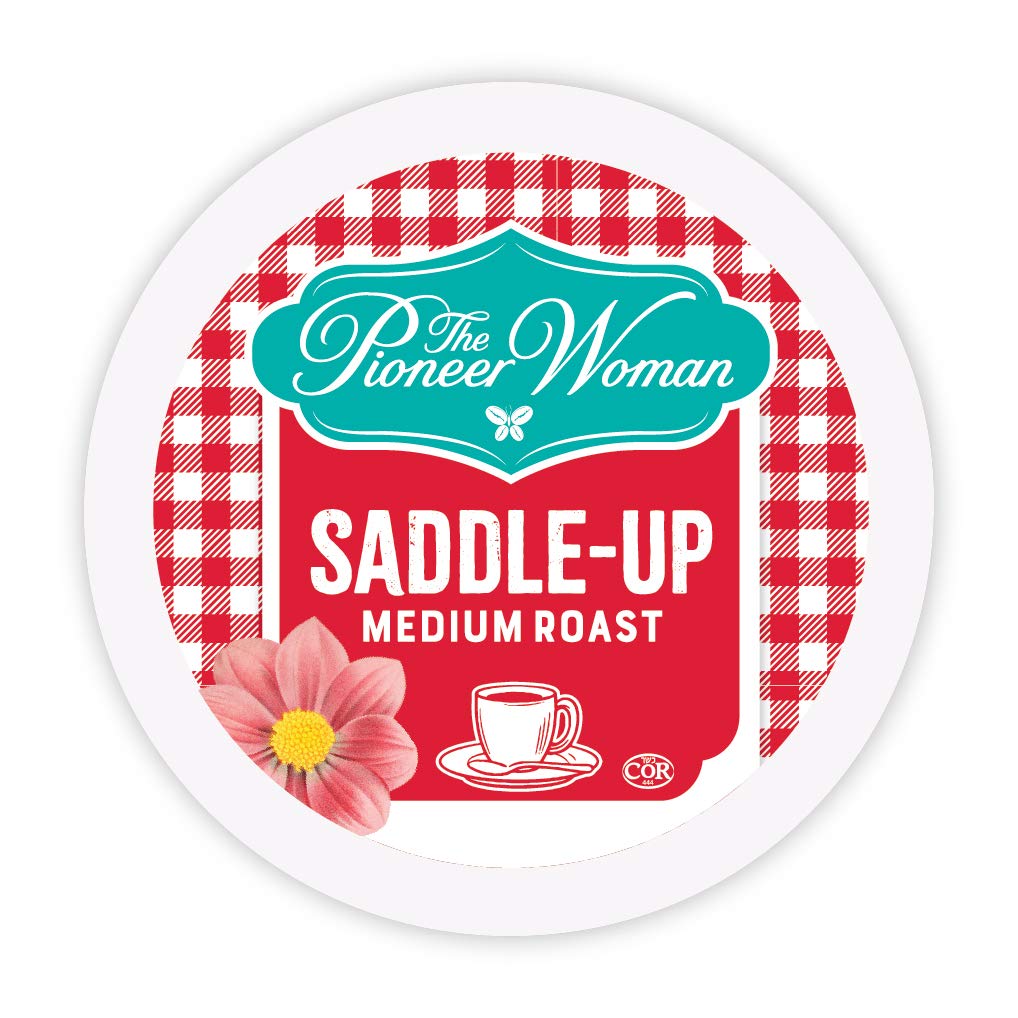 The Pioneer Woman Medium Roast Coffee Pods, Saddle Up, Medium Roast Single Serve Coffee Pods for Keurig K Cups Machines, 24 Count