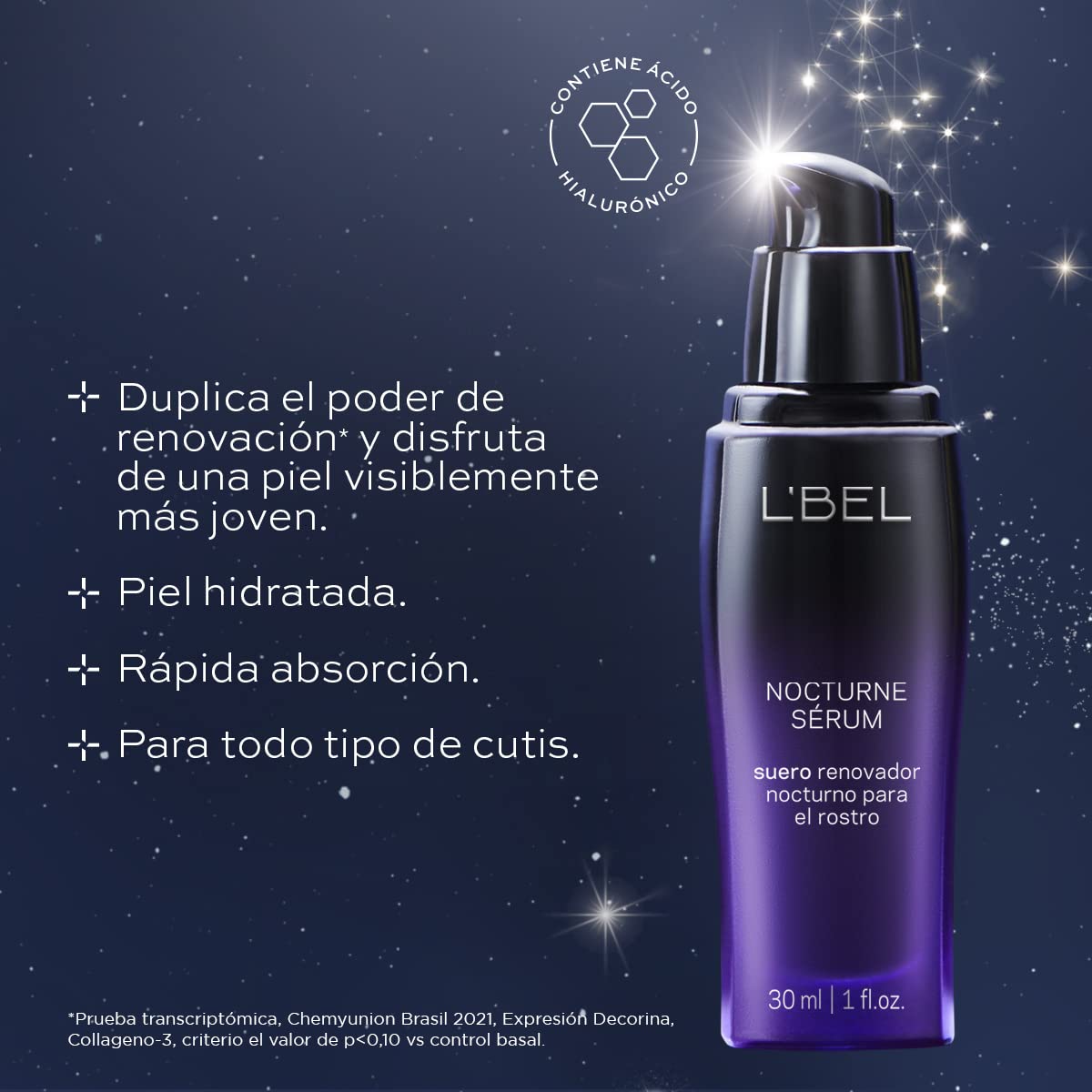 Esupli.com L'BEL - Nocturne Facial Serum with Hyaluronic Acid 30ml