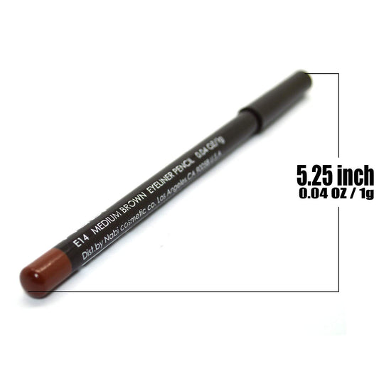 Nabi Professional Makeup E14 Medium Brown Eye Liner eyeliner Pencil 0.04  / 1g BeutiYo + ZipBag