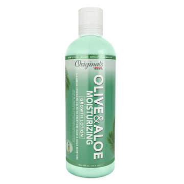 Originals by Africa's Best Olive & Aloe Moisturizing Growth Lotion, Ultimate Hydration Finishing Step, For All Hair Type