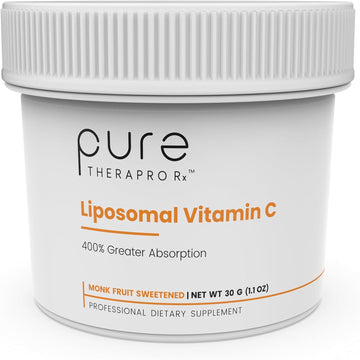 Pure Therapro Rx 100% Liposomal Vitamin C Powder, Patented PureWay Veg