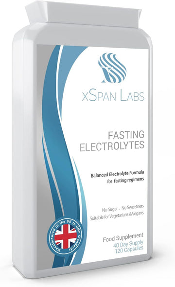 Fasting Electrolytes - 120 Capsules - Advanced Rapid Rehydration Formu130 Grams