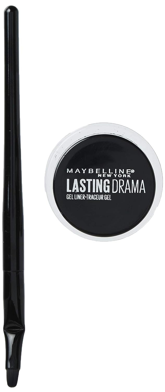Maybelline New York Makeup Eyestudio Lasting Drama Gel Eye Liner, Charcoal, Waterproof, 0.106 , 1 Count