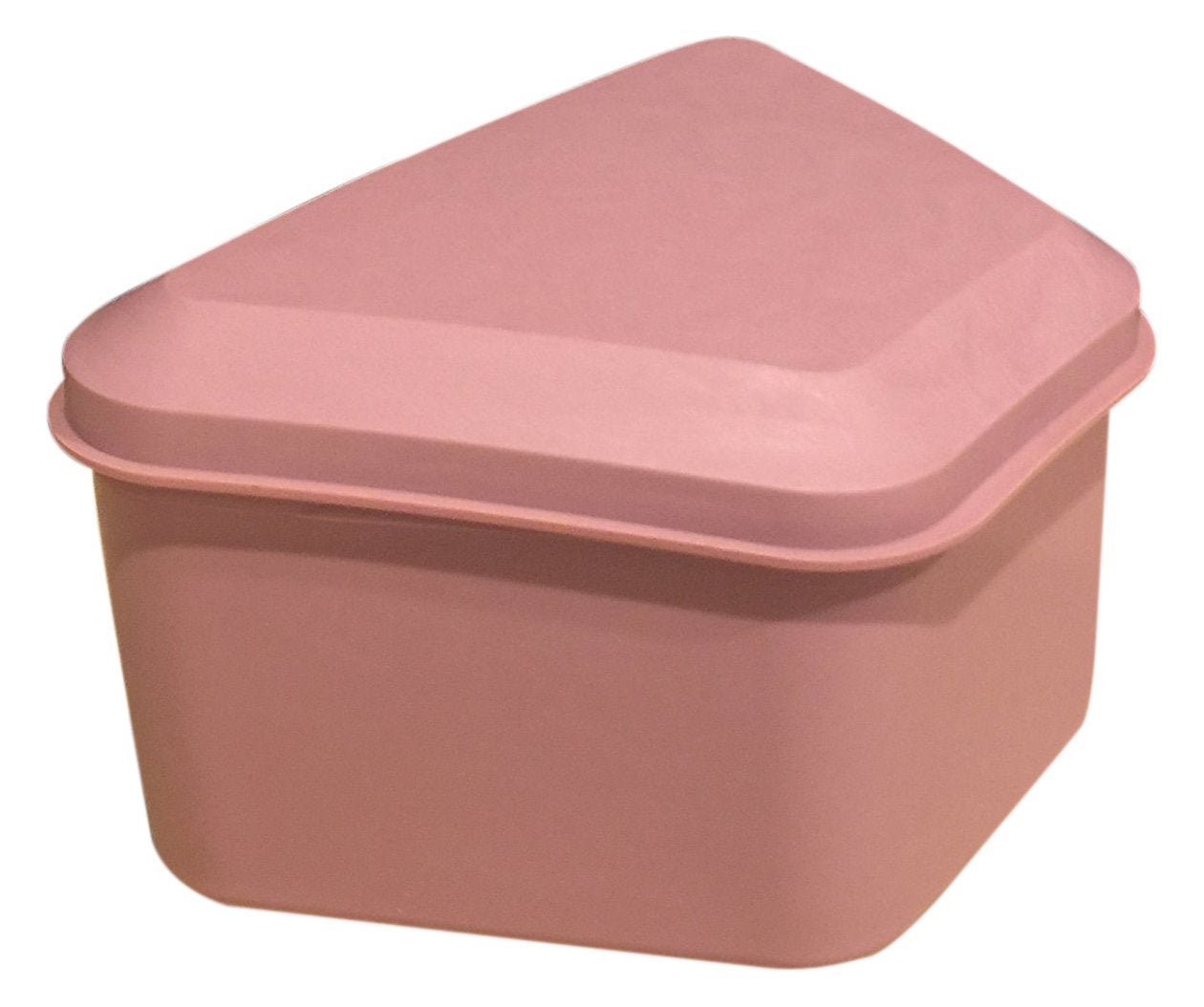 Pureline Oralcare Denture Container Capable of Soaking a Complete Upper & Lower, Dusty Rose