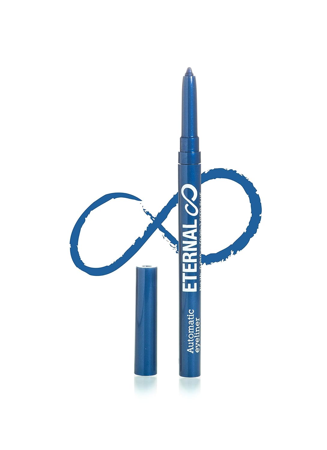 Eternal Cosmetics Automatic Water Resistant Eyeliner – Easy Glide-on for a Professional All Day Smokey or Dramatic Effect, Long Lasting and No Smudge Mechanical Eye Pencil (Deep Blue)