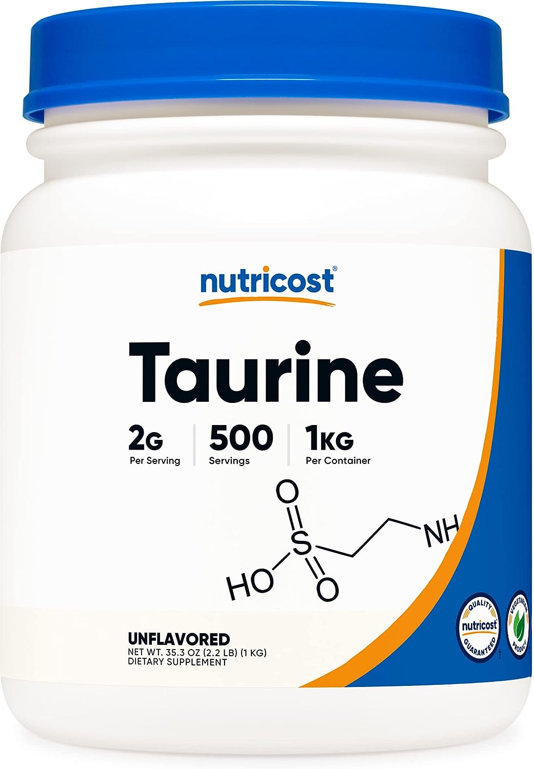 Nutricost Taurine Powder (1KG) - 500 Servings