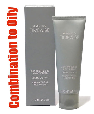 Mary Kay Timewise Age Minimize 3D Night Cream Combination to Oily Skin (1.7 ) (089007)