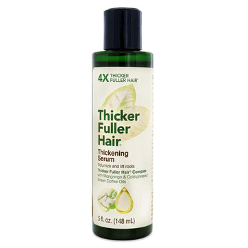 Thicker Fuller Hair Hair Thickening Serum Advanced Thickening Solution - 5oz - Thickens & Lifts Roots for Fullness & Vol