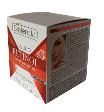 BIELENDA NEURO RETINOL 50 + VITAMIN C & E ADVANCED HYDRATING MOISTURIZER DAY/NIGHT 1.7