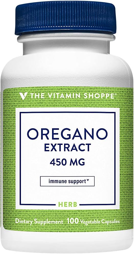 The Vitamin Shoppe Oregano Extract 450MG, Herbal Supplement That Suppo