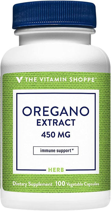 The Vitamin Shoppe Oregano Extract 450MG, Herbal Supplement That Suppo