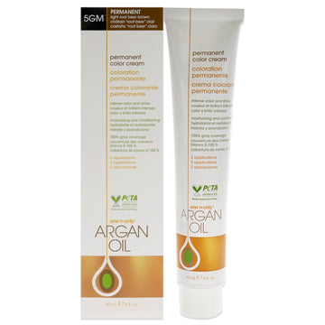 One-n-Only Argan Oil Permanent Color Cream - 5GM Light Root Beer Brown Hair Color Unisex 3