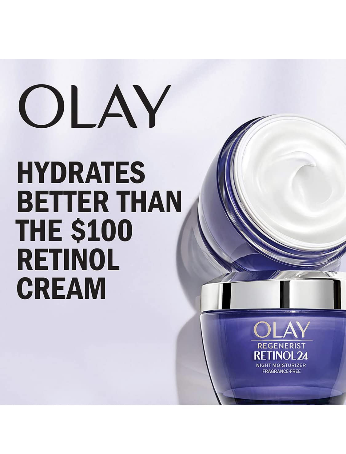 Esupli.com Olay Retinol + Peptide 24 Fragrance Free Night Moisturizer, 