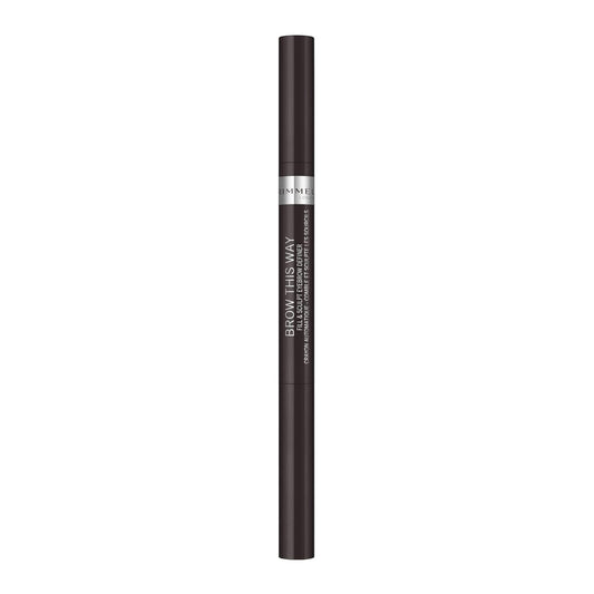 Rimmel Brow This Way Fill & Sculpt Eyebrow Definer, Soft Black