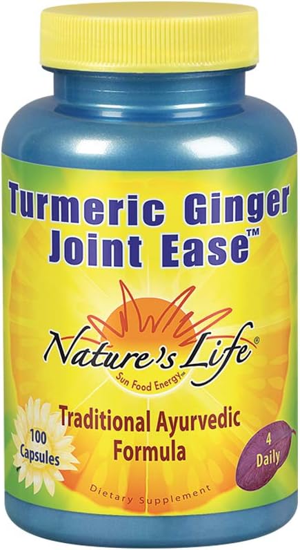 Nature'S Life Turmeric Ginger Joint Ease | Non-Gmo | 100 Gelatin Capsu
