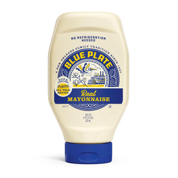 Blue Plate Real Mayonnaise, 18 Ounce Squeeze (Pack of 6)18 Fl Oz (Pack1.33 Pounds