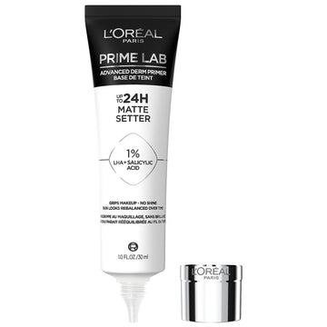 L’Oréal Paris Prime Lab Up to 24H Matte Setter Face Primer Infused with Salicylic Acid to Grip and Extend Makeup with a No Shine Finish, 1.01