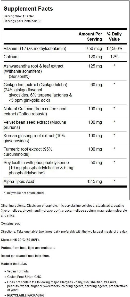 Diamond-Herpanacine Mind Tablets, 60 Count