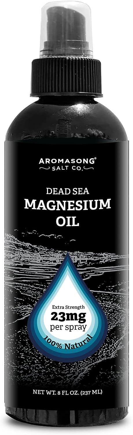 Aromasong Extra Strength Ultra-Pure Magnesium Spray (23mg Magnesium in Each Spray) 8 Oz, Known to be Used for Soothing H
