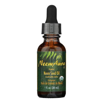 Neem Aura, Oil Neem Seed Organic, 1 Fl Oz