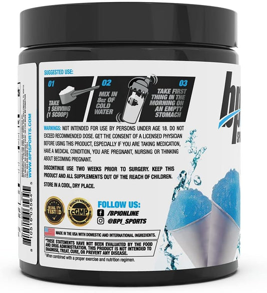 BPI Sports Best BCAA Shredded - Thermogenic Recovery Drink - Caffeine