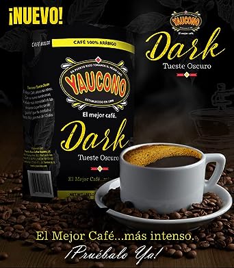 Yaucono Dark Roast Whole Bean Coffee, Puerto Rico, 100% Arabica,  (Pack of 1)