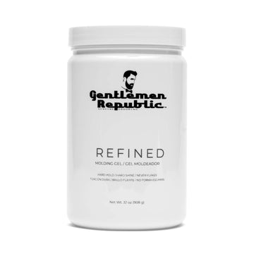 Gentlemen Republic 32 Refined Gel - Professional Formula for 24 Hour Shine and Hold, Humidity Resistant, 100% Alcohol-Free and Never akes, Made in the USA