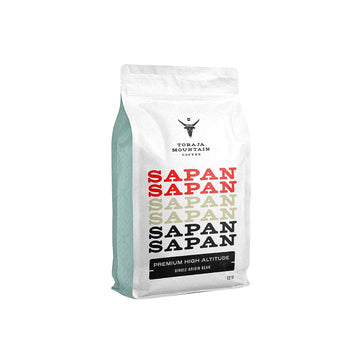 Toraja Mountain Coffee Sapan Premium High Altitude, Single Origin, Light Roast, Low Acid, Indonesian Coffee, Whole Bean