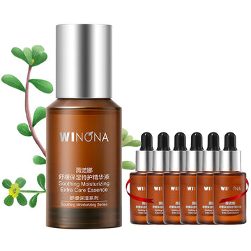 WINONA Hydrating Facial Serum with Soothing Plant Extracts for Sensitive and Extra Dry Skin,30+5x6