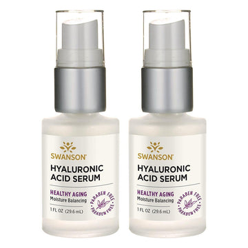 Swanson Hyaluronic Acid Serum 1   Serum 2 Pack