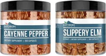 Earthborn Elements Cayenne Pepper & Slippery Elm Bundle (200