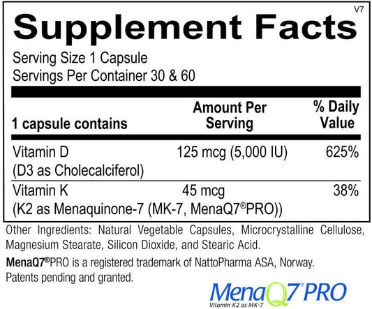 Ortho Molecular Products Products - Vitamin K2 with D3-30 Capsules