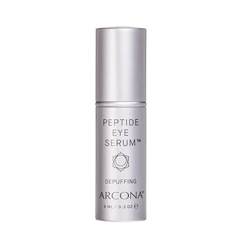 ARCONA Peptide Eye Serum - Coffee Extract Reduces Puffiness, Aloe + Lavender Soothe, Peptides Reduce Fine Lines + Wrinkles .3 . Made In The USA