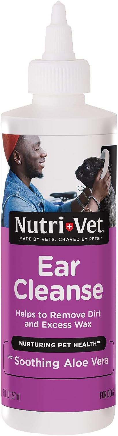 Nutri-Vet Ear Cleanse for Dogs - Ear Cleaner & Deodorizer - 8 oz