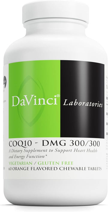 DAVINCI Labs CoQ10 - DMG 300/300 - Supports Heart Health and Energy Fu