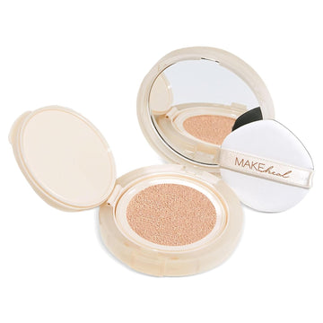 [Makeheal] 1.P.L Cushion with SPF 40 PA++, Conceal Blemishes and Reduce Redness, A Full and All-Day Wear Coverage with a Lightweight Formula & Semi Matte Finish, Korean Beauty & Skincare (23N - Reve Light)