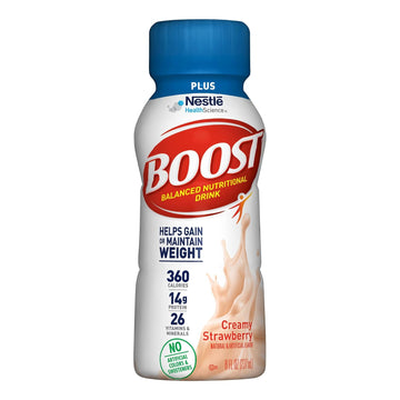 BOOST Plus Nutritional Drink, Creamy Strawberry, 8 Fl Oz (Pack of 24)83.95 Pounds