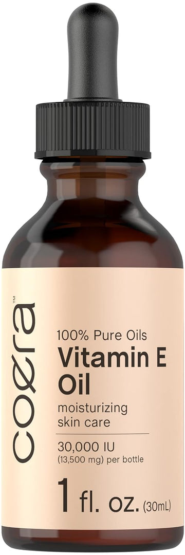 Vitamin E Oil For Skin | 30,000 IU | 1   | 100% Pure Oils | Moisturizing Oil | Free of Parabens, SLS, & Fragrances | Coera by Horbaach
