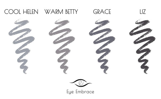 Eye Embrace Grace: Medium Gray Eyebrow Powder/Hair Powder/Root Cover-Up – Waterproof, Cruelty-Free