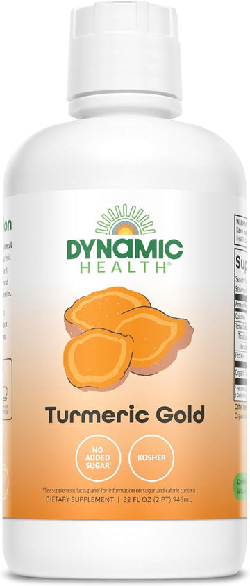 Dynamic Health Turmeric Gold, 100% Juice, Turmeric Supplement, No Addi