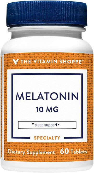 Melatonin 10Mg (60 Tablets) By The Vitamin Shoppe