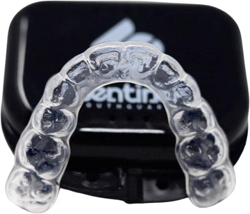 SENTINEL MOUTHGUARDS Dual Laminated Dental Night Guard | Sleep Mouth Guard Hybrid (Soft Inside & Hard Outside) for Upper Teeth | Teeth Grinding Bruxism TMJ Relief | 1 Year Warranty