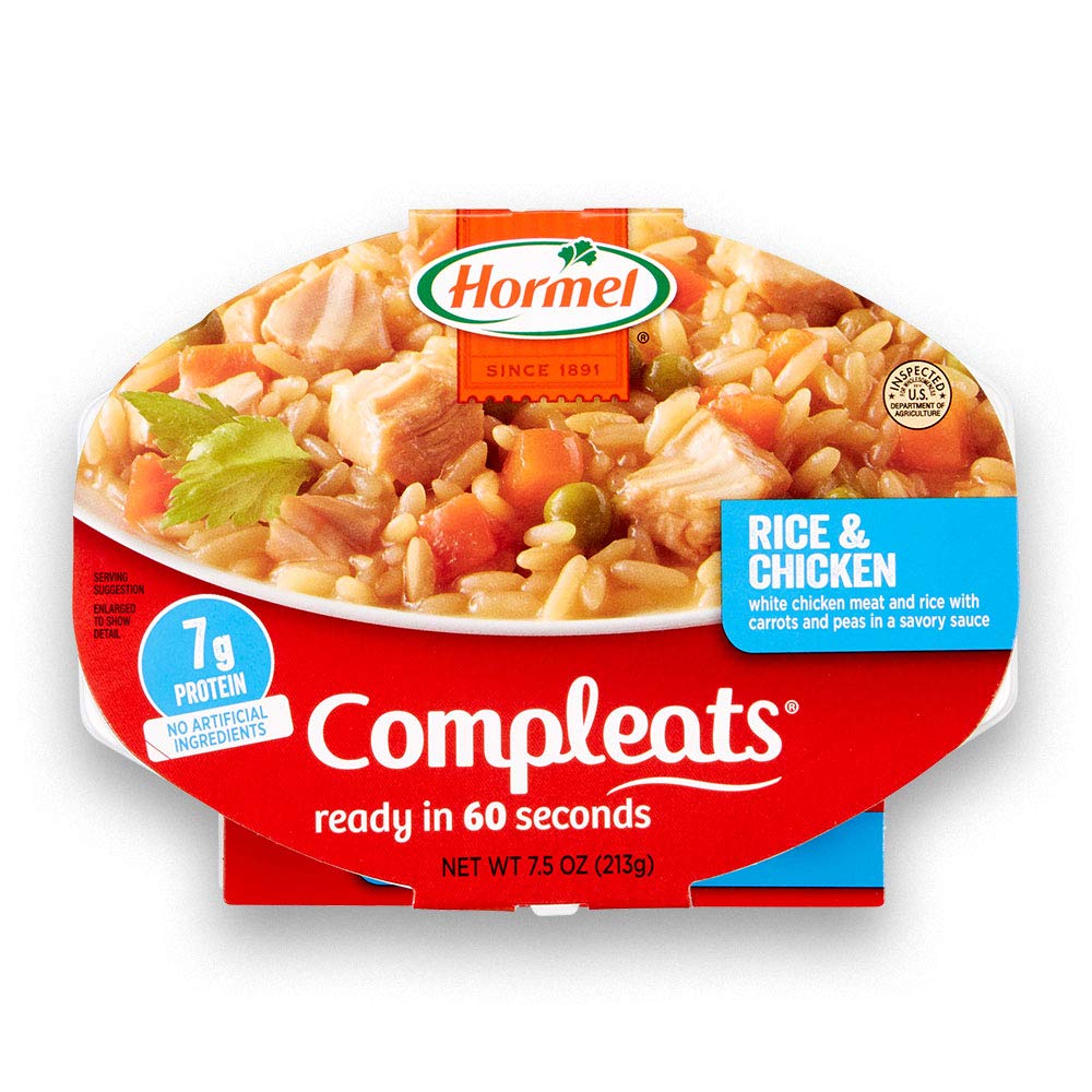 Hormel Compleats Rice & Chicken Microwave Tray, 7.5 Ounces (Pack Of 7)7.5 Ounces