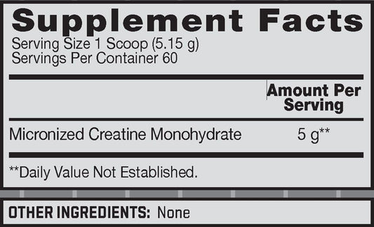 BSN Micronized Creatine Monohydrate Powder, Unflavored, 2 Mo