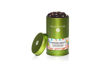 Palais des Thés - Signature Tea Blends Collection - Gourmet Gout Russe - Premium Russian Black Tea with Lemon, Lime, Orange, Grapefruit, Bergamot, and Mandarin -Loose Leaf Metal Gift Tin