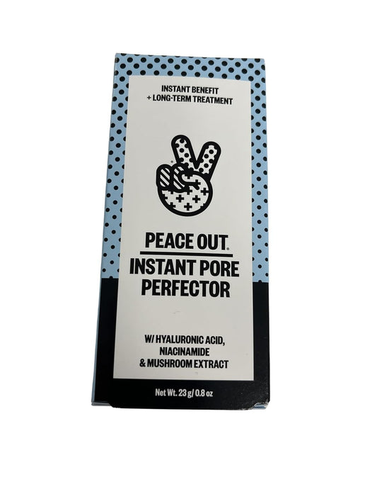 Peace Out Skincare Instant Pore Perfector | Skin Primer to Blur Pores, Reduce Redness and Extend Makeup Wear | Instant Filter Finish | Hyaluronic Acid and Niacinamide | Silicone-Free (0.8 )
