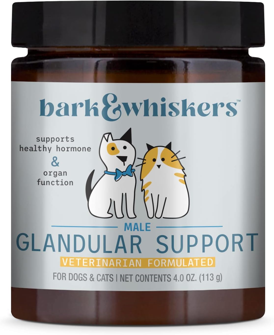 Dr. Mercola, Bark & Whiskers, Male Glandular Support for Pets, 4 oz.,