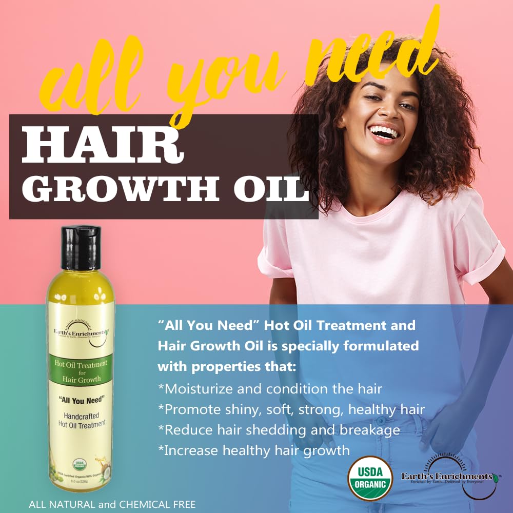  Earth's Enrichments Hot Oil Treatment for Dry, Damaged Hair