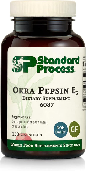 Standard Process Okra Pepsin E3 - Whole Food Digestion And Digestive H3.99 Ounces